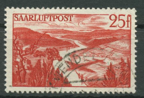 Saarland 1948 Flugpostmarke 252 gestempelt