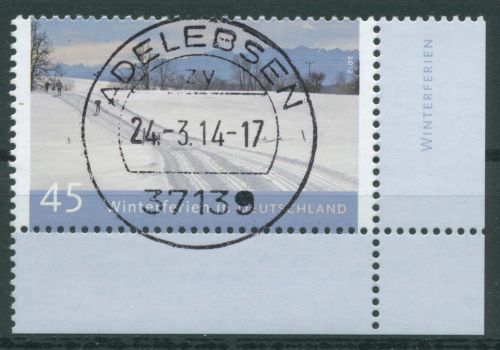 Bund 2012 Winterferien 2904 Ecke 4 mit TOP-Stempel (E4527)