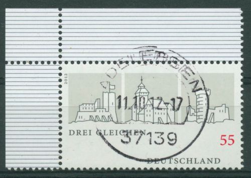 Bund 2012 Burgen "Die drei Gleichen" 2959 Ecke 1 gestempelt (E4564)