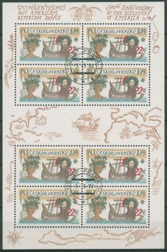 Tschechoslowakei 1992 Europa CEPT 500 Jahre Amerika 3114 K gestempelt (C66659)