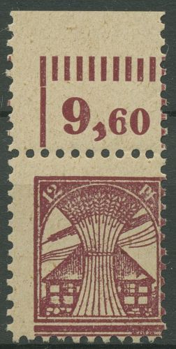 SBZ Mecklenburg-Vorpommern 1945 Freimarke mit Oberrand 17 OR postfrisch