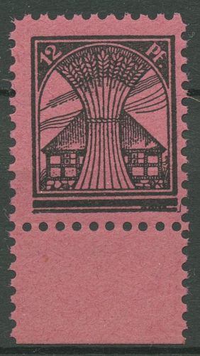 SBZ Mecklenburg-Vorpommern 1945 Freimarke mit Unterrand 16 UR postfrisch