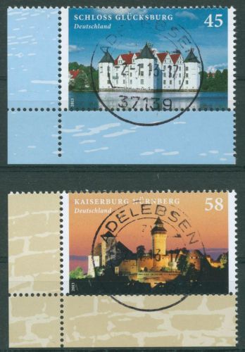Bund 2013 Burgen und Schlösser 2972/73 Ecke 3 mit TOP-Stempel (E4570)