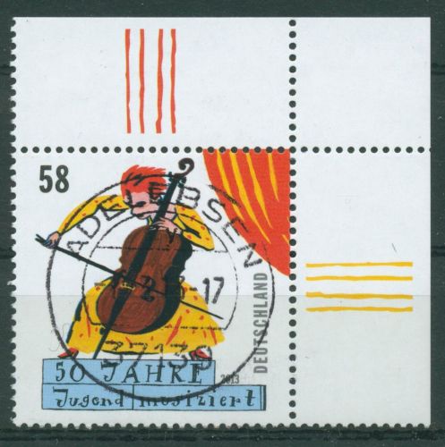 Bund 2013 Jugend musiziert 2991 Ecke 2 mit TOP-Stempel (E4578)