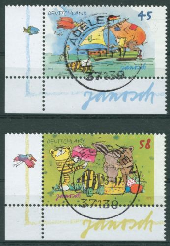 Bund 2013 Janosch Zeichnungen 2992/93 Ecke 3 mit TOP-Stempel (E4579)