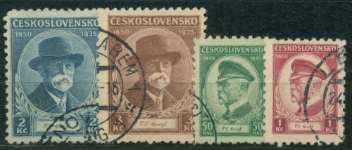 Tschechoslowakei 1935 Präsident Masaryk 332/35 gestempelt