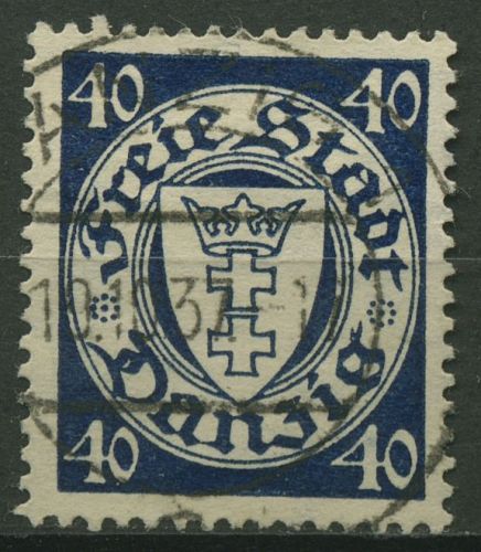 Danzig 1935 Freimarke Staatswappen 248 gestempelt