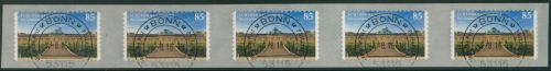Bund 2016 Schloss Sanssouci Rollenmarke sk 3231 5er-Streifen mit Nr. gestempelt