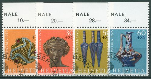 Schweiz 1975 Pro Patria Archäologische Funde 1053/56 gestempelt