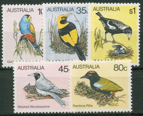 Australien 1980 Vögel Papagei Magpie 715/19 A postfrisch