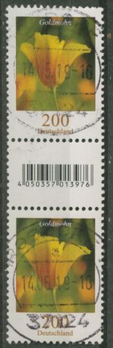 Bund 2006 Blumen aus 200er-Rolle 2568 S Zd 2 mit EAN + Nr. mit TOP-Stempel