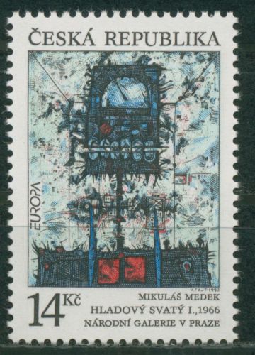 Tschechische Republik 1993 Europa CEPT Zeitgenössische Kunst 5 postfrisch