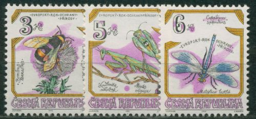 Tschechische Republik 1995 Naturschutzjahr Tiere Insekten 73/75 postfrisch