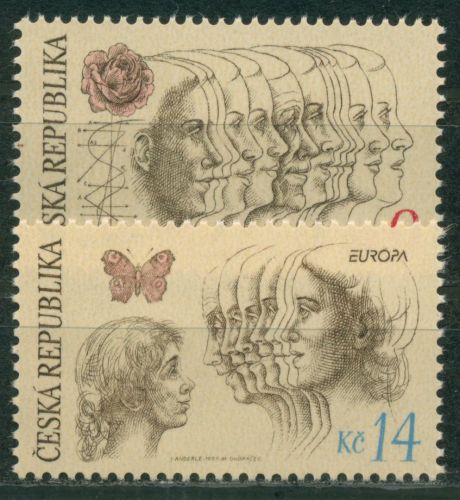 Tschechische Republik 1995 Europa CEPT Frieden und Freiheit 76/77 postfrisch