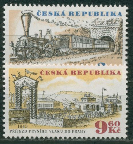 Tschechische Republik 1995 Eisenbahn Ölmütz-Prag 81/82 postfrisch