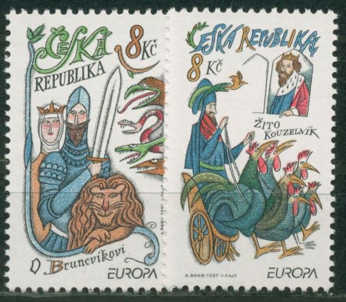Tschechische Republik 1997 Europa CEPT Sagen Legenden 144/45 postfrisch