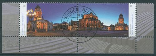 Bund 2013 Panorama Gendarmenmarkt Berlin 2983/84 ZD Ecken gestempelt (E4790)