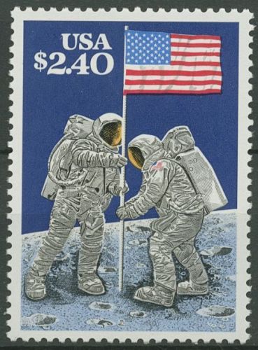 USA 1989 20 Jahre erste bemannte Mondlandung 2046 postfrisch