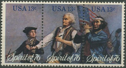 USA 1976 Revolutionskriege 1776 Pfeifer Trommler 1197/99 ZD postfrisch