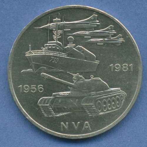 DDR 10 Mark 1981 25 Jahre NVA, J 1578 vz/st (m4853)