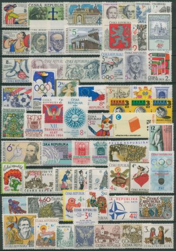 Tschechische Republik 64 postfrische Marken aus 1993-1998 (SG62103)