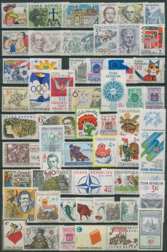 Tschechische Republik 55 postfrische Marken aus 1993-1999 (SG62104)
