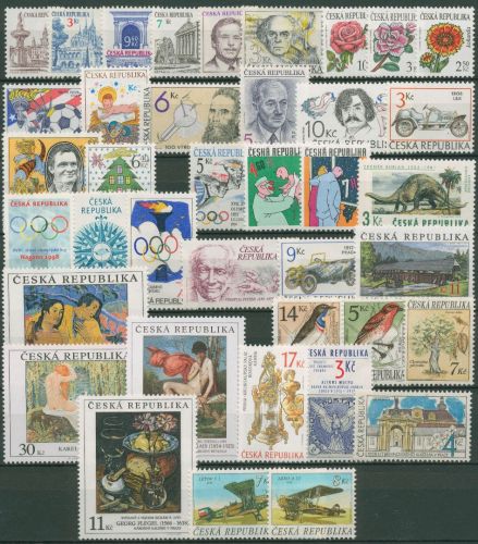 Tschechische Republik 39 postfrische Marken aus 1993-1998 (SG62107)