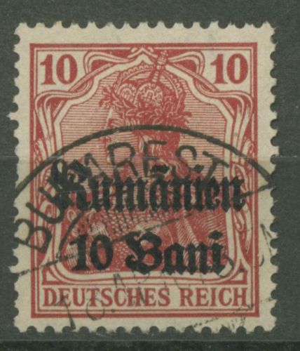 Militärverwaltung in Rumänien 1918 Germania Unterrand 9 b gestempelt