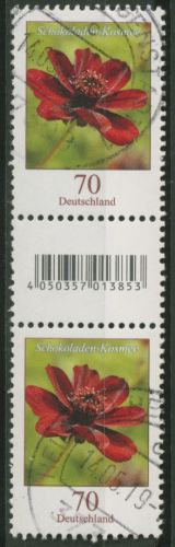 Bund 2015 Blumen aus 500er-Rolle 3189 S Zd 2 mit EAN + Nr. gestempelt