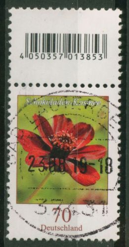 Bund 2015 Blumen aus 500er-Rolle 3189 S Zd 3 mit EAN mit TOP-Stempel