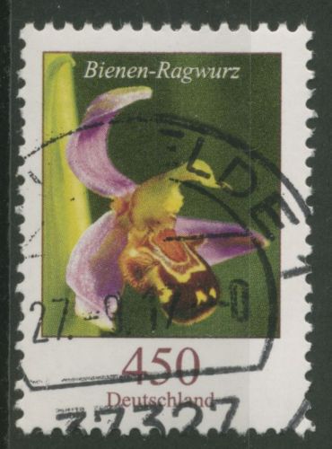 Bund 2015 Blumen aus 100er-Rolle 3191 R mit Nr. mit TOP-Stempel