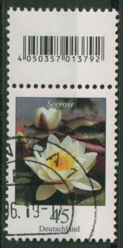 Bund 2017 Blumen aus 500er-Rolle 3303 S Zd 3 mit EAN mit TOP-Stempel