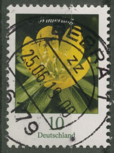 Bund 2017 Blumen aus 500er-Rolle 3314 R mit Nr. gestempelt