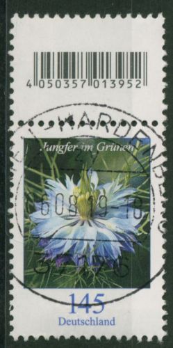 Bund 2018 Blumen aus 500er-Rolle 3351 S Zd 3 mit EAN mit TOP-Stempel