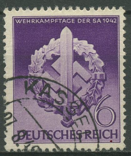Deutsches Reich 1942 Wehrkampftage 818 gestempelt