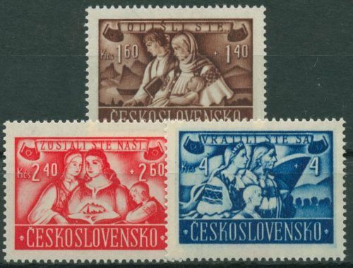 Tschechoslowakei 1946 Slowaken in Ungarn 505/07 postfrisch