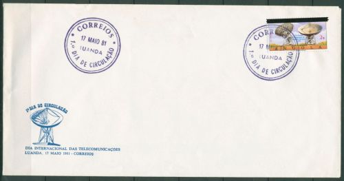 Angola 1981 Weltfernmeldetag Radioteleskop 641 FDC (X60950)