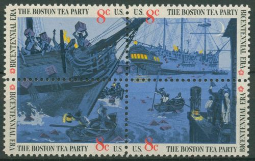USA 1973 Boston Tea Party 1109/12 ZD postfrisch