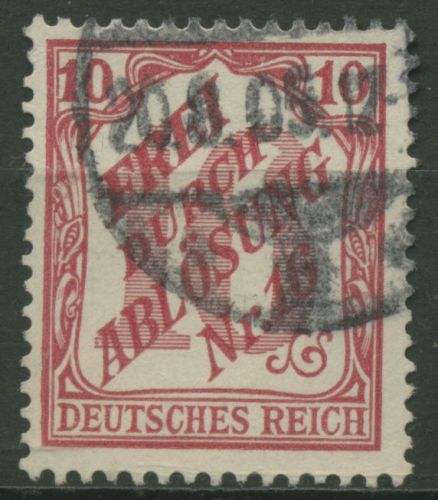 Deutsches Reich Dienstmarken 1905 für Baden D 12 gestempelt