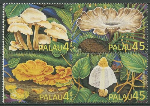 Palau 1989 Pilze Schwefelporling Schleierdame 269/72 postfrisch