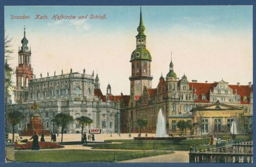 Dresden Katholische Hofkirche und Schloß, ungebraucht (AK5800)