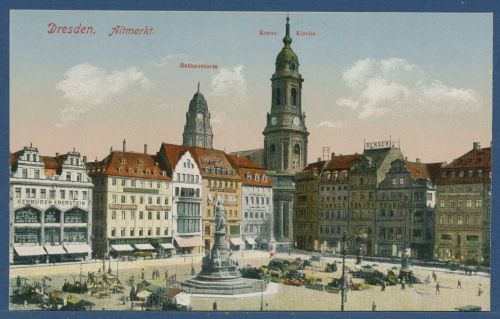 Dresden Altmarkt Geschäfte, ungebraucht (AK5797)