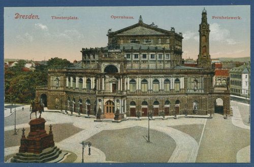 Dresden Theaterplatz Oper Fernheizwerk, ungebraucht (AK5796)