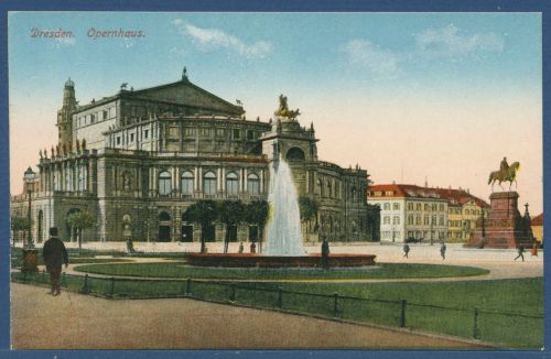 Dresden Opernhaus Reiterstandbild, ungebraucht (AK5793)