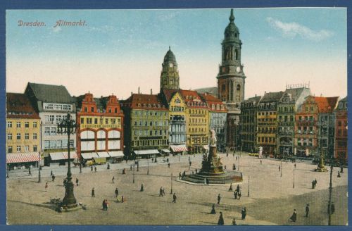 Dresden Altmarkt Geschäfte Gebr. Eberstein, ungebraucht (AK5792)