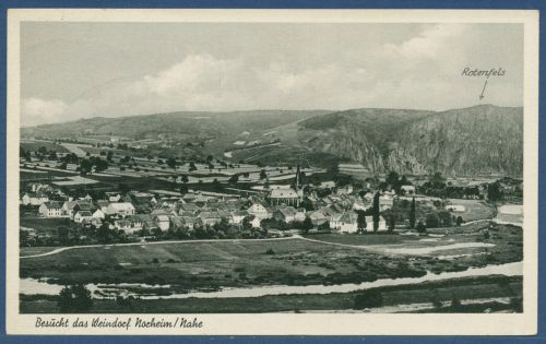 Besucht das Weindorf Norheim an der Nahe, gelaufen 1961 Bahnpost (AK5749)