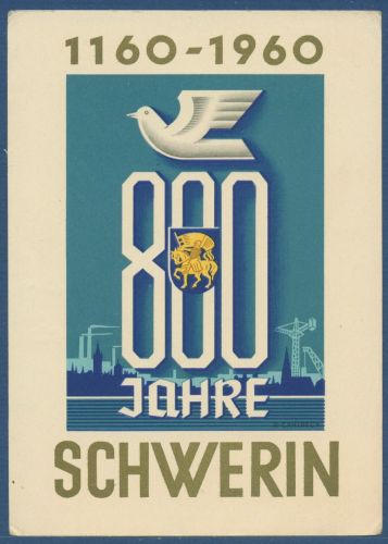 800 Jahre Schwerin Festpostkarte, ungebraucht (AK5744)