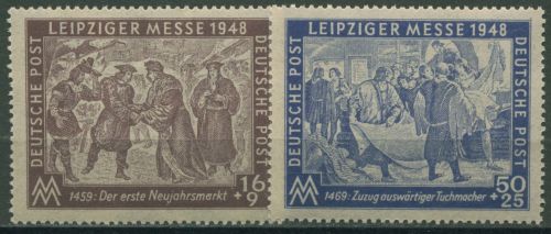 SBZ Allgemeine Ausgabe 1948 Leipziger Messe 198/99 postfrisch