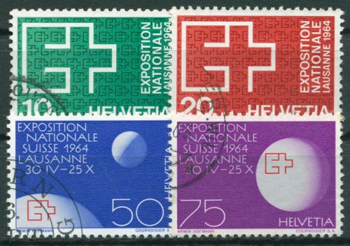 Schweiz 1963 Weltausstellung Expo´64 Lausanne Weltkugel 782/85 gestempelt