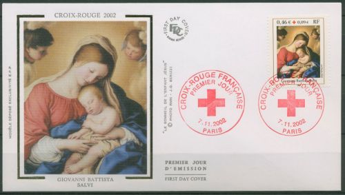 Frankreich 2002 Rotes Kreuz Weihnachten 3669 FDC (X62197)